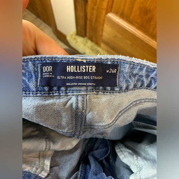Women’s Hollister 00R w24R Ultra high rise 90s straight jeans - Picture 5 of 5